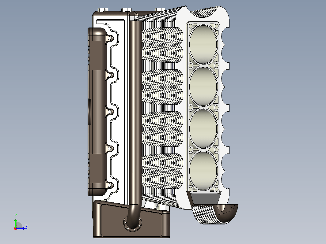 168 V8发动机UG设计