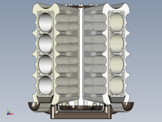 168 V8发动机UG设计缩略图