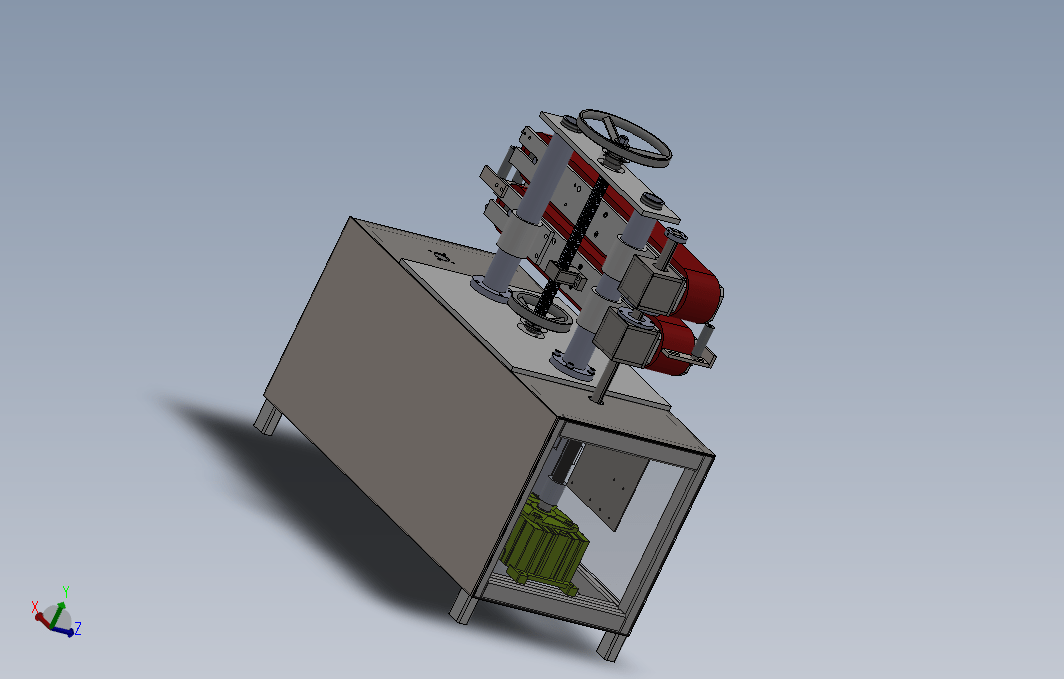 胶管牵引机 3D图纸