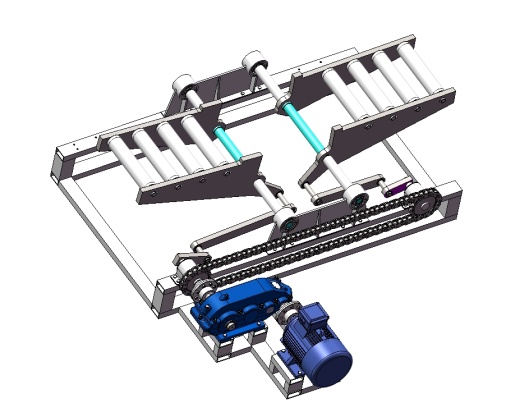 180度钢板翻转机构三维SW2016带参+CAD+说明书