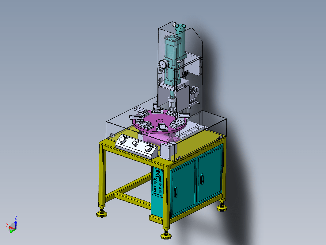 F137+电源插头芯多工位气液增压铆压机