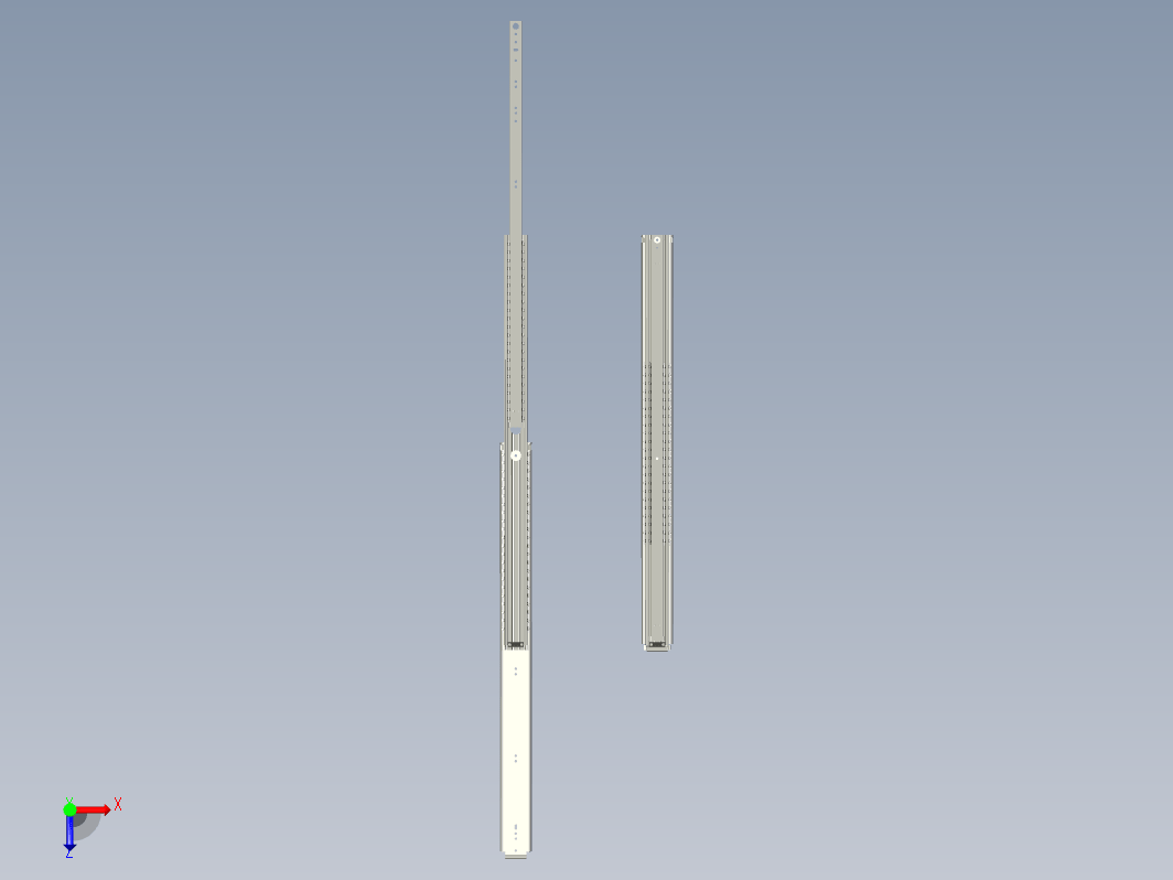 家具伸缩导轨，行程1000mm