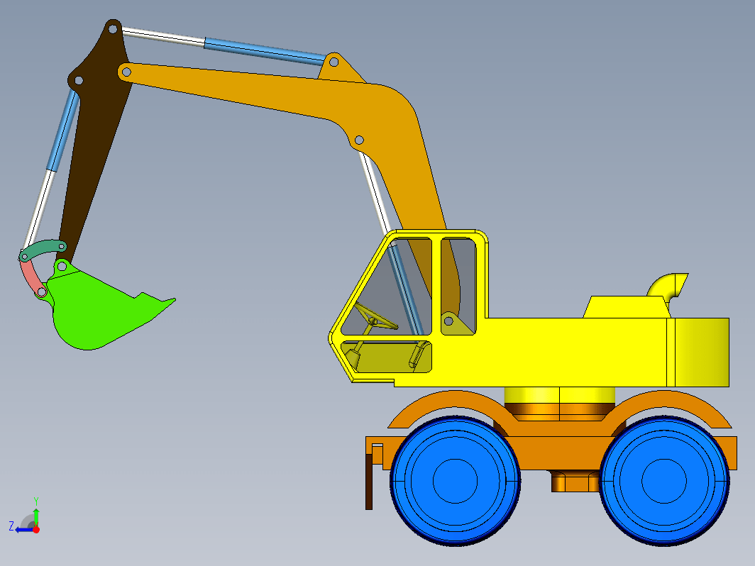 JX0125 液压挖掘机反铲工作装置设计