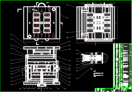 板(框)类制品叠层式注射模具设计 CAD+设计说明书缩略图