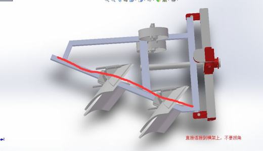 新型翻转犁挂接与翻转机构设计缩略图