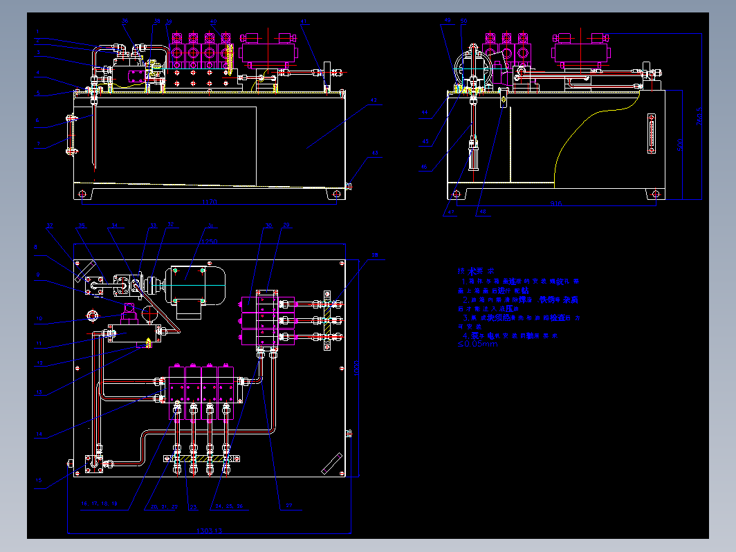 液压泵站总图
