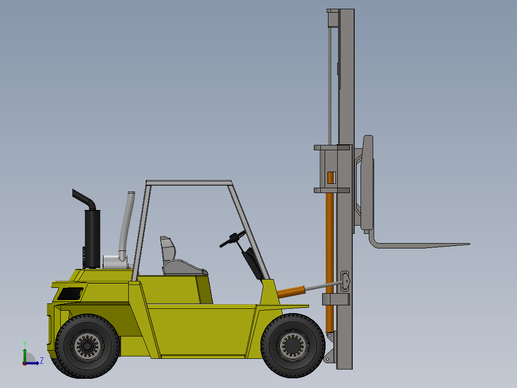 叉车 3D 模型