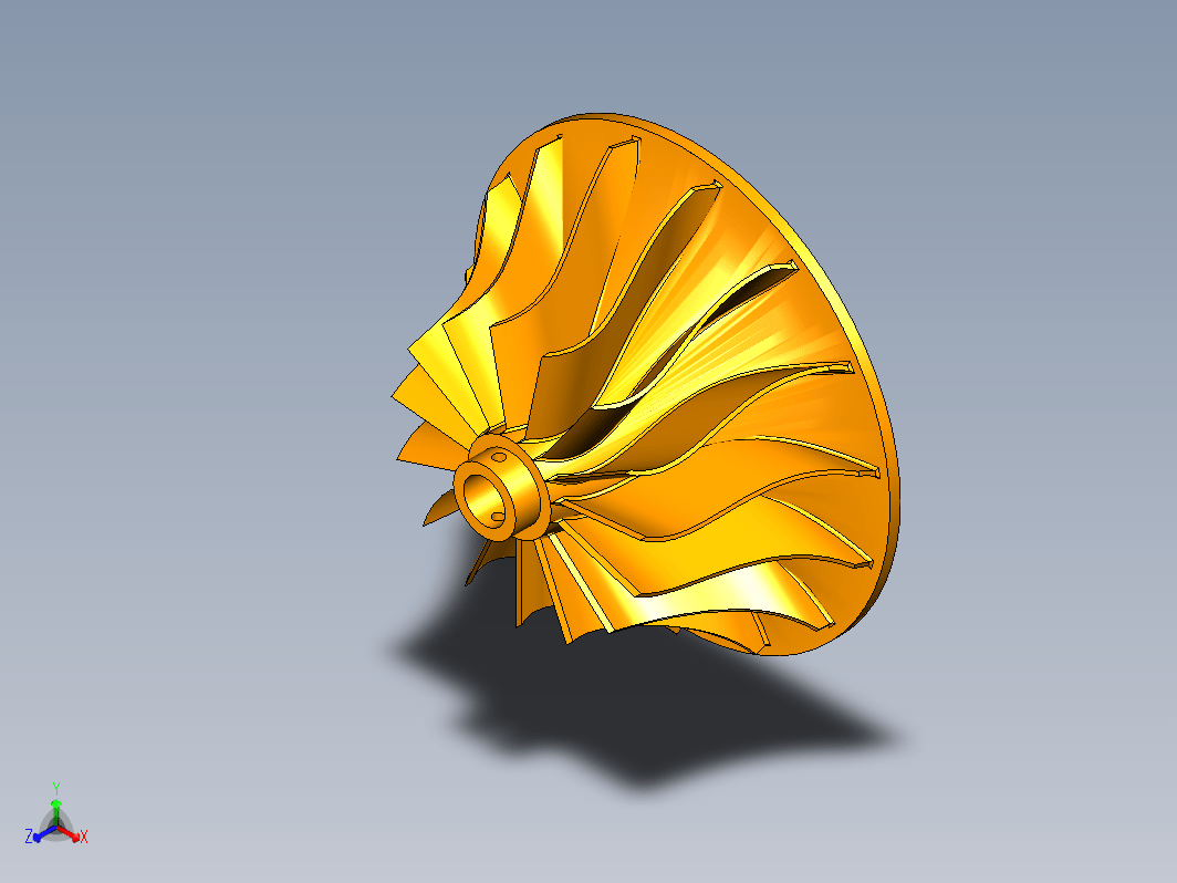 叶轮三维模型