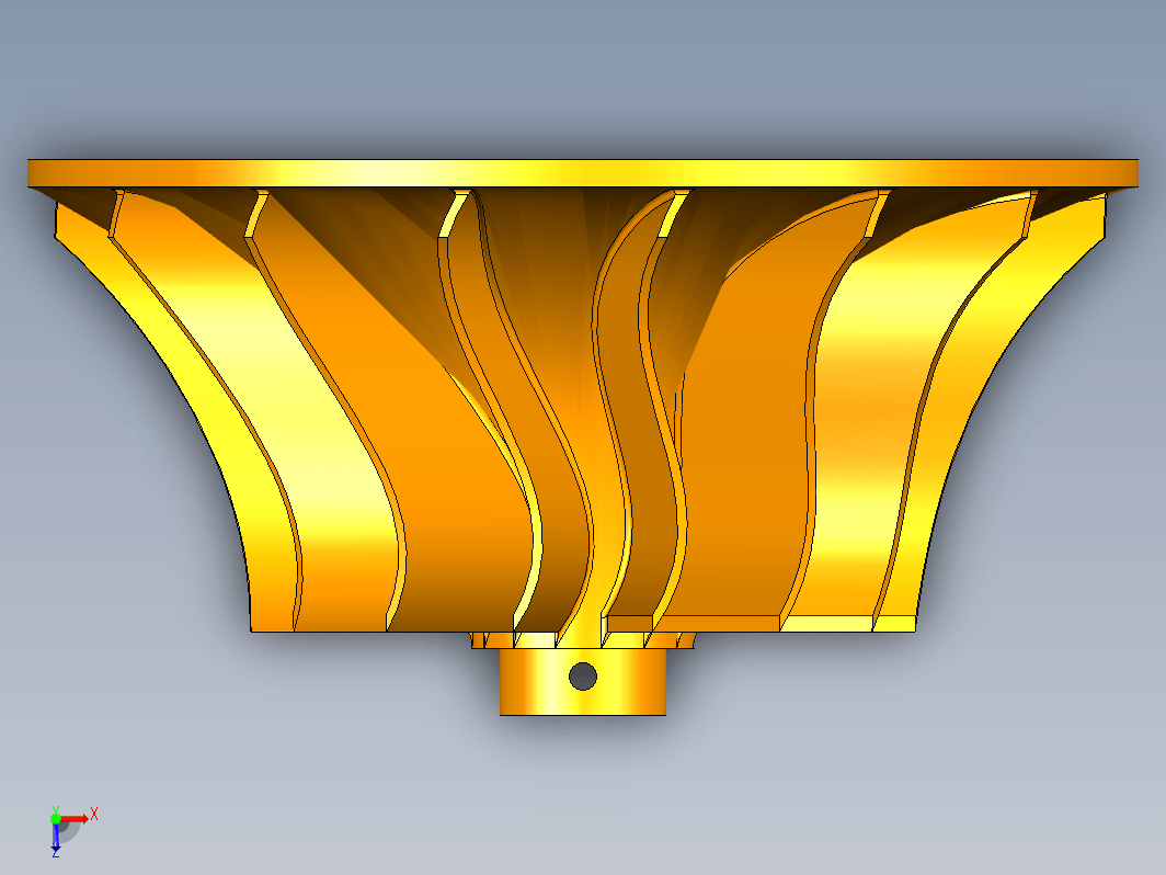 叶轮三维模型