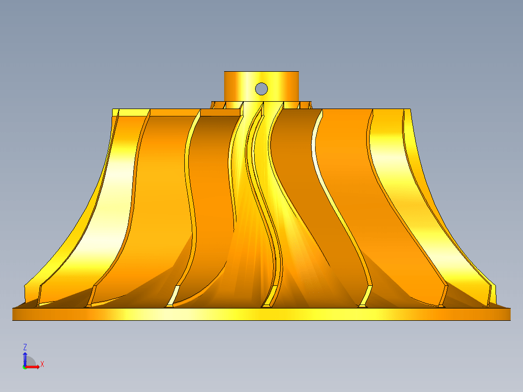 叶轮三维模型
