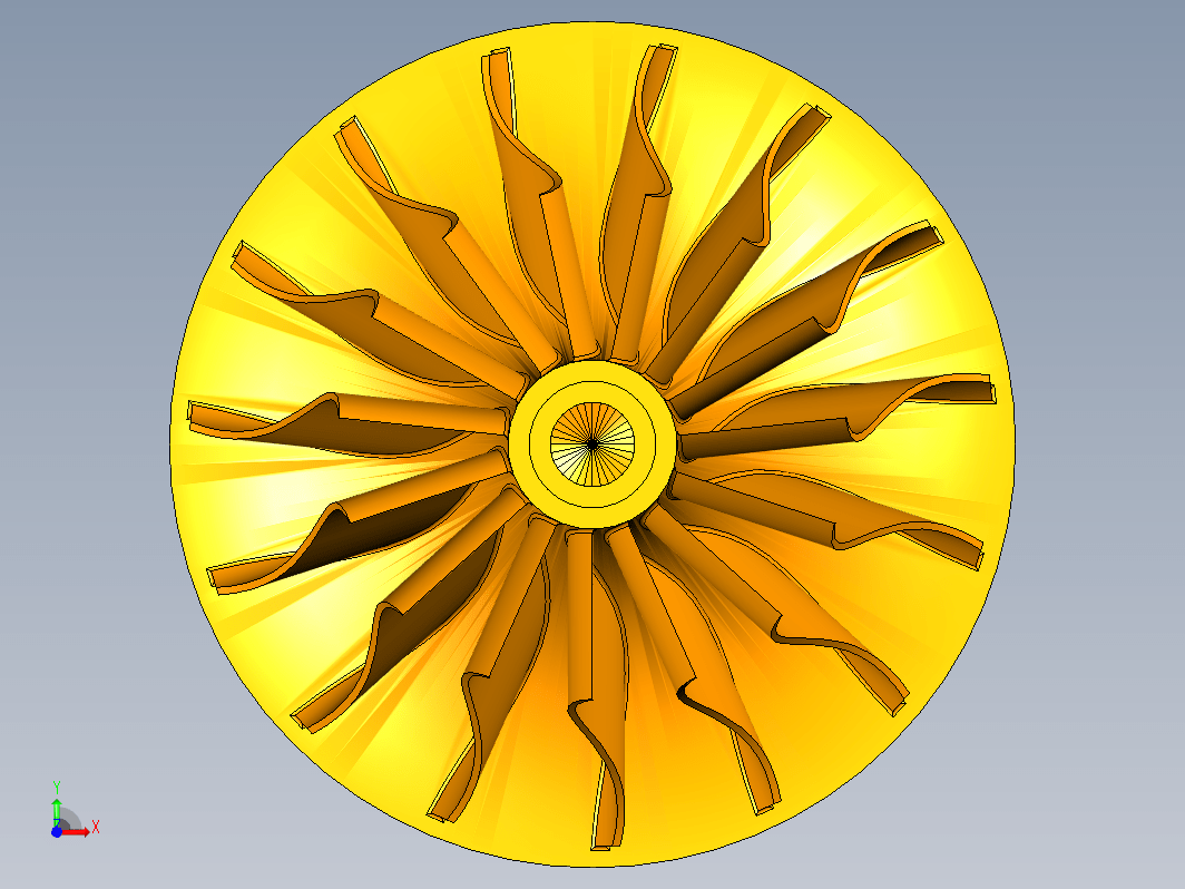 叶轮三维模型