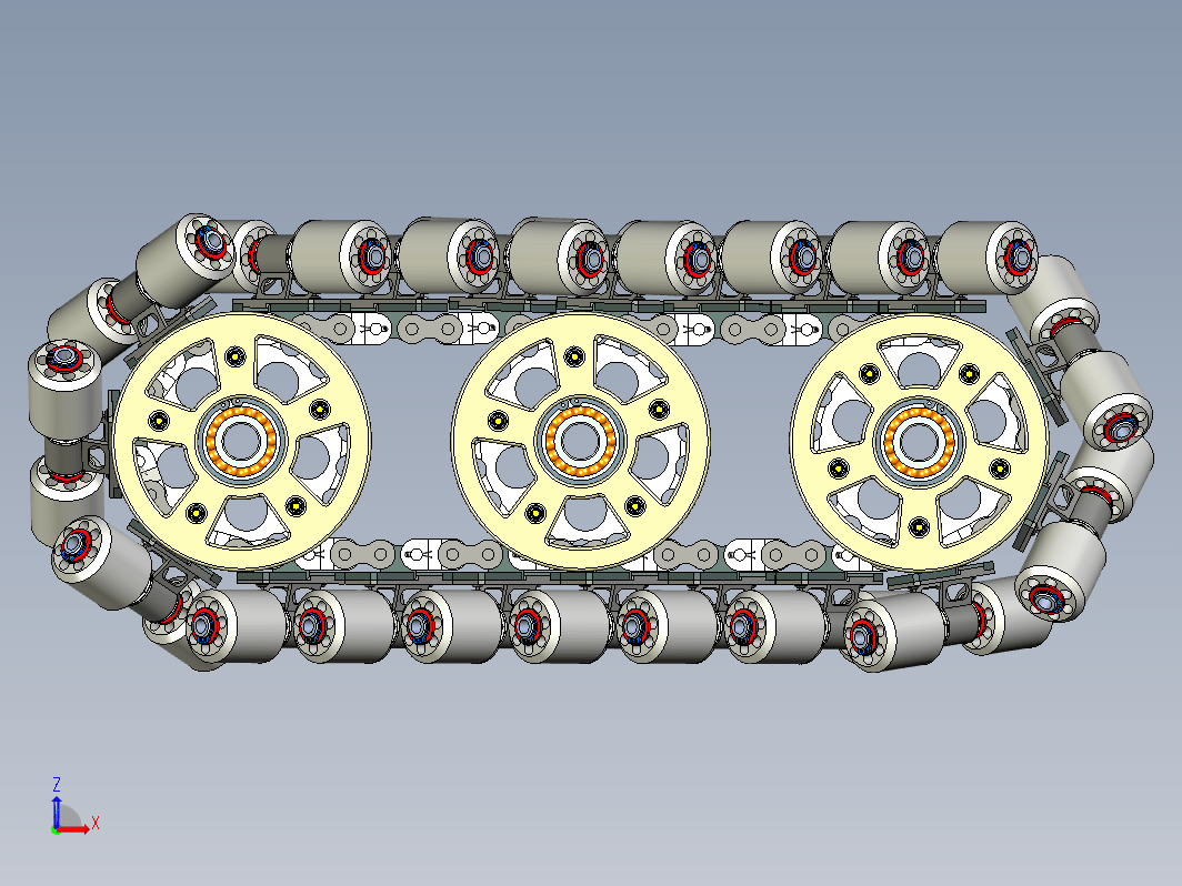 麦克纳姆轮履带3D图纸