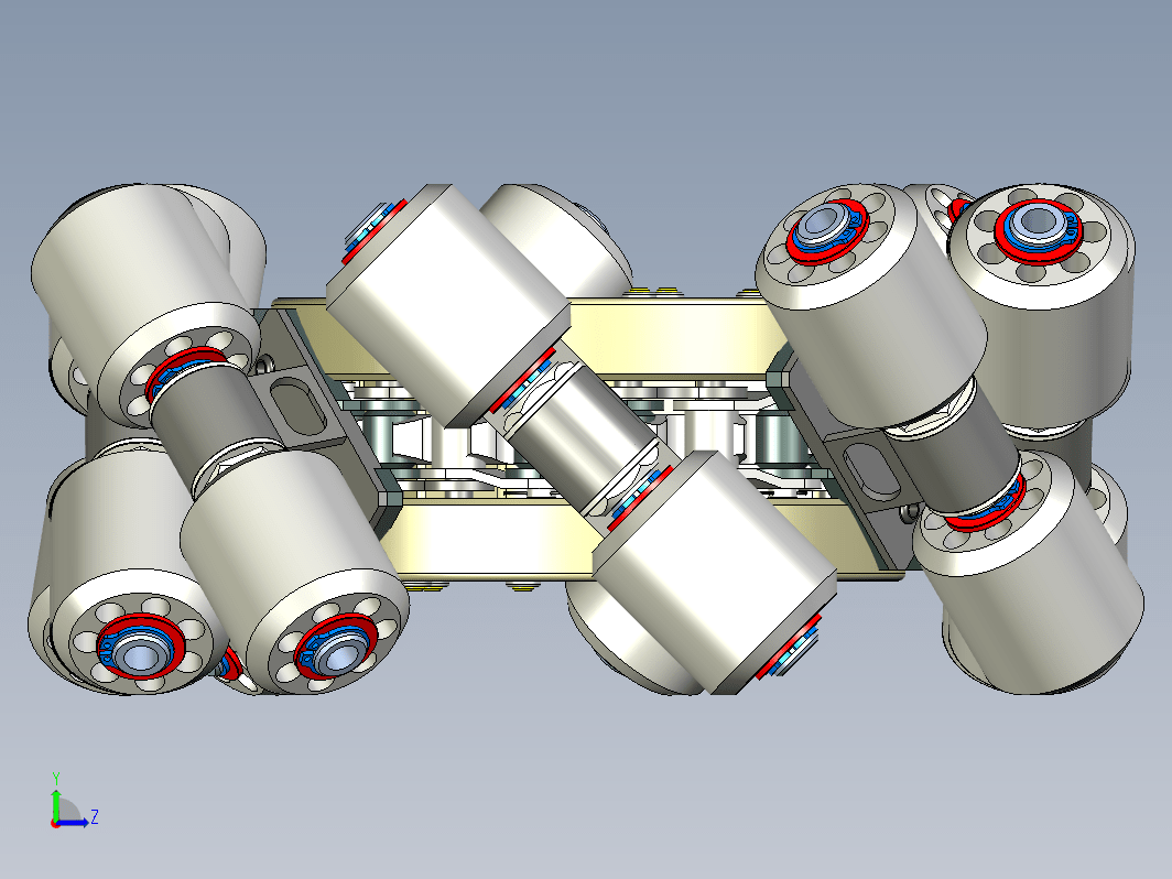 麦克纳姆轮履带3D图纸