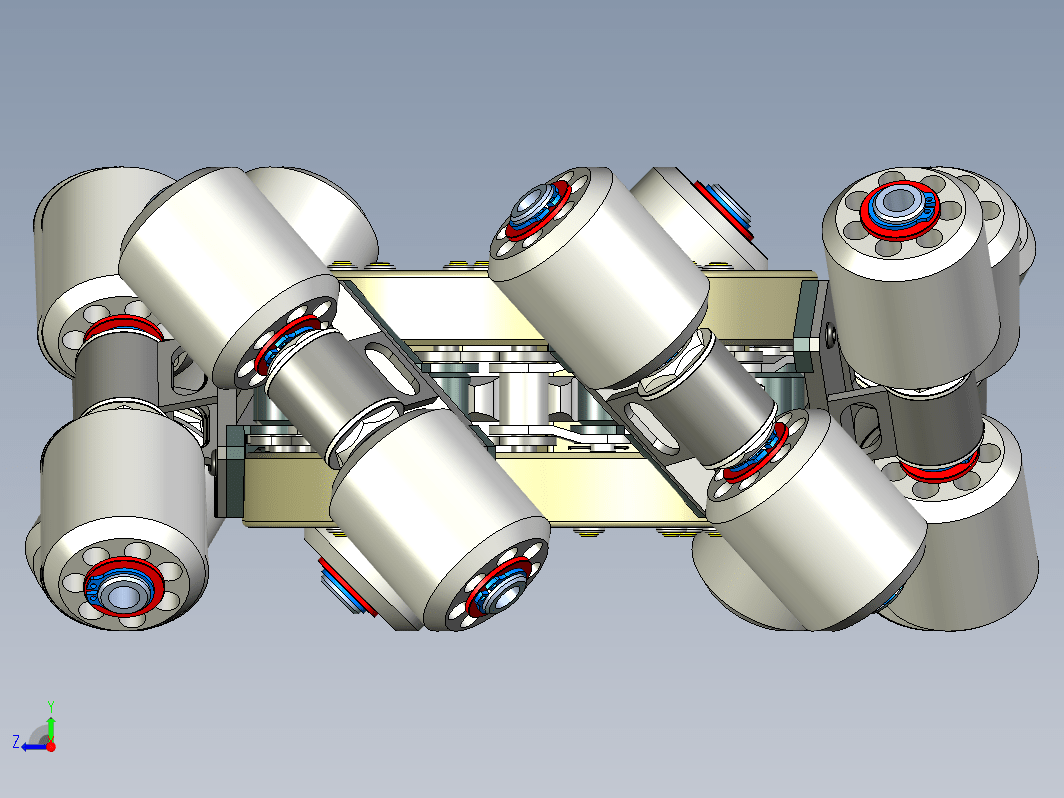 麦克纳姆轮履带3D图纸