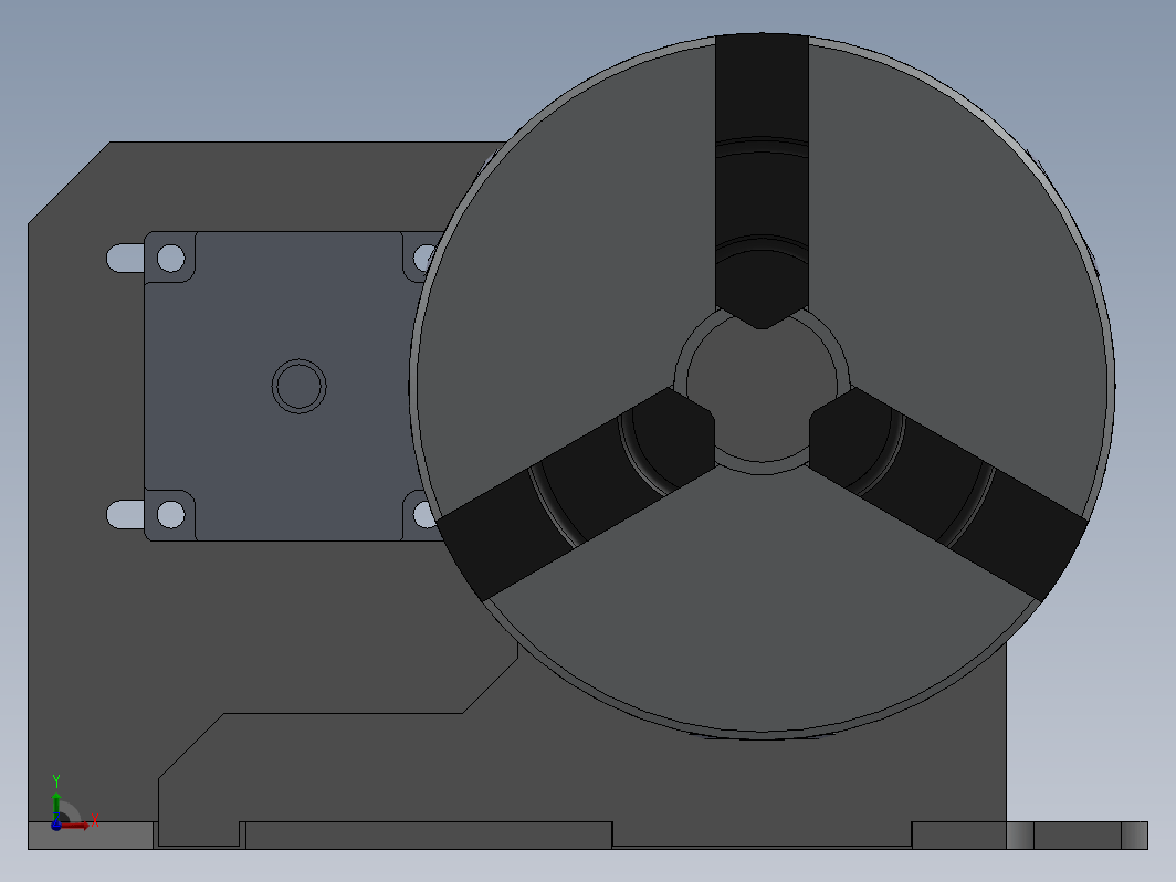 雕刻机三爪卡盘 4-eixo CNC