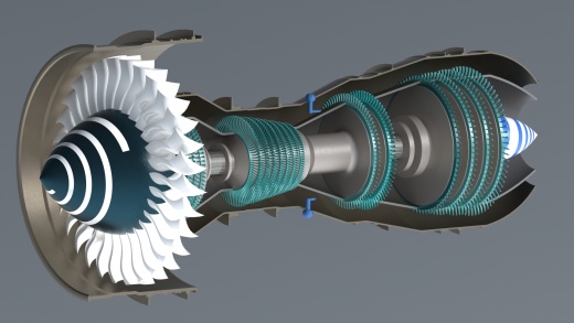 喷气式燃气轮机 Turbofan Jet缩略图