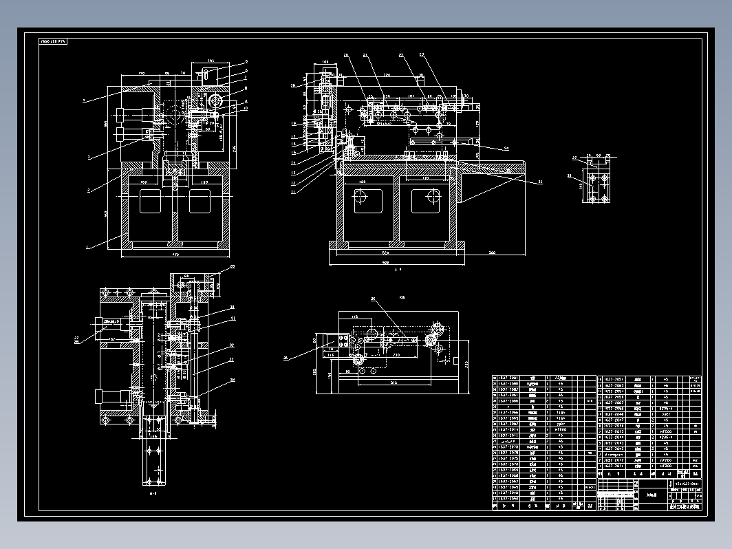 平衡轴钻孔组合机床总体及多轴箱体设计+CAD+说明书