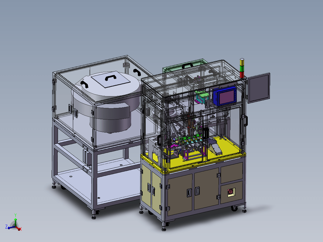 EW35全自动组装检测一体机（整套3D模型+工程图）