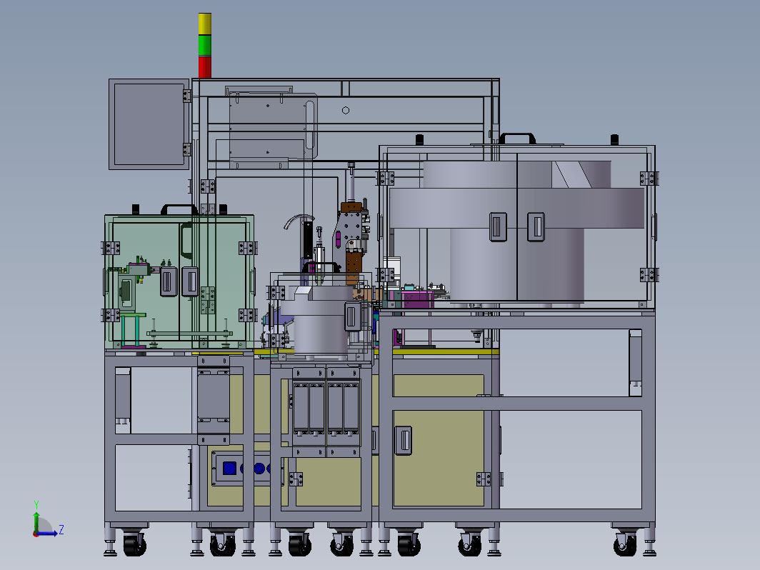 EW35全自动组装检测一体机（整套3D模型+工程图）