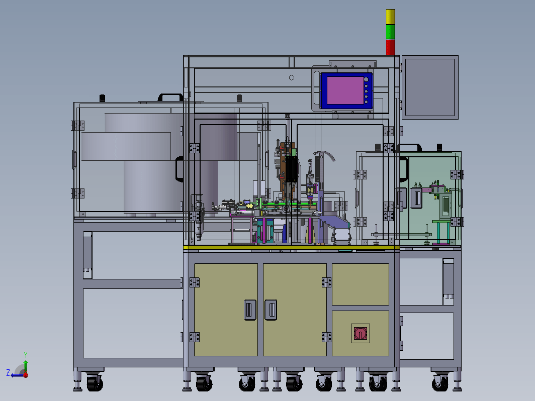 EW35全自动组装检测一体机（整套3D模型+工程图）