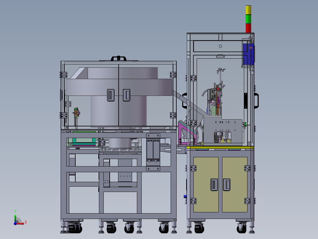 EW35全自动组装检测一体机（整套3D模型+工程图）