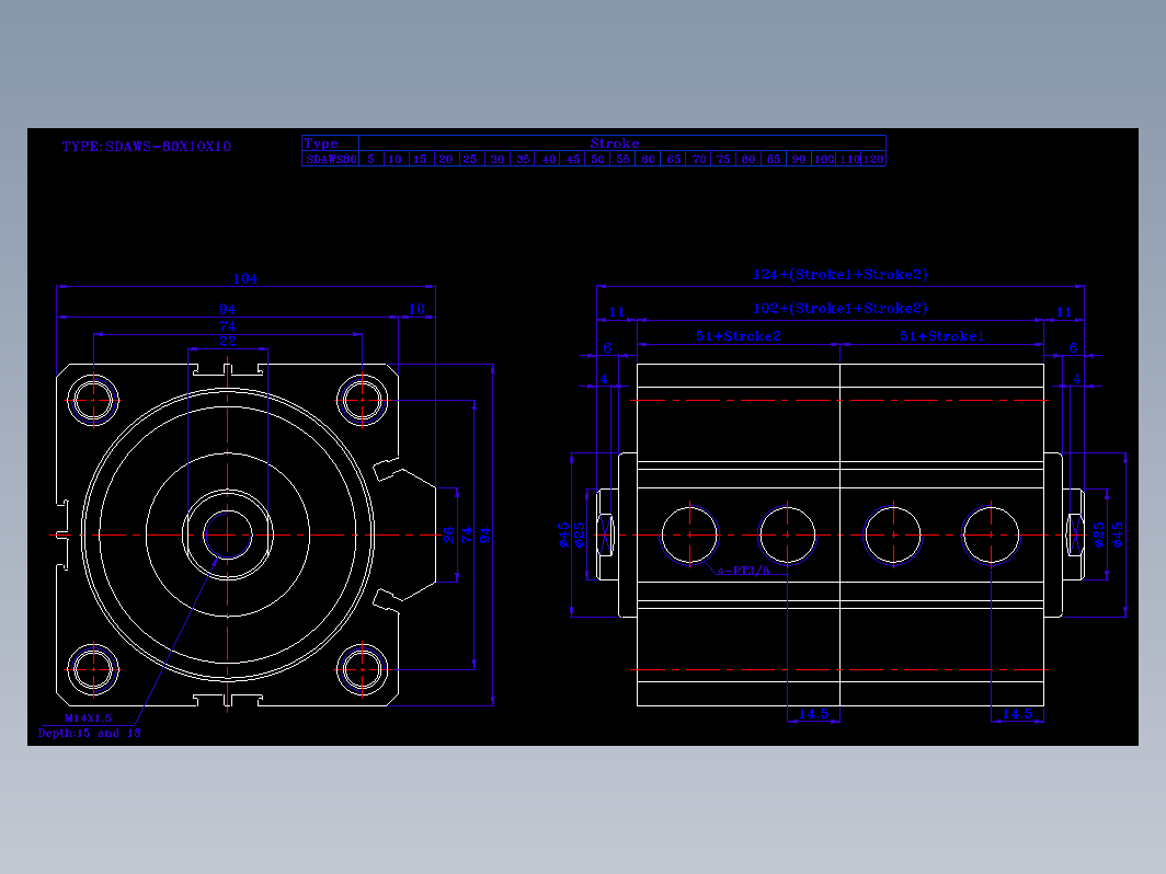 SDA气缸 83-SDAW-80-SN