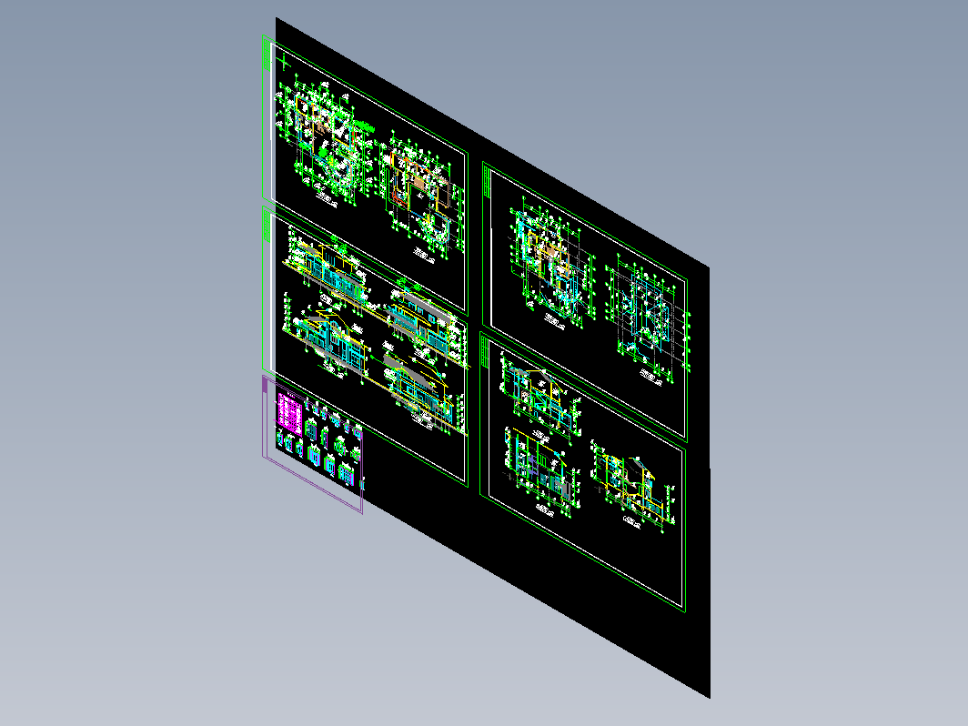 别墅建筑设计全套图