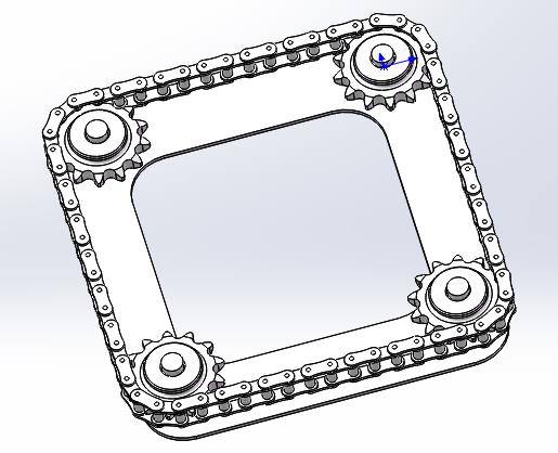 四链轮链条建模缩略图