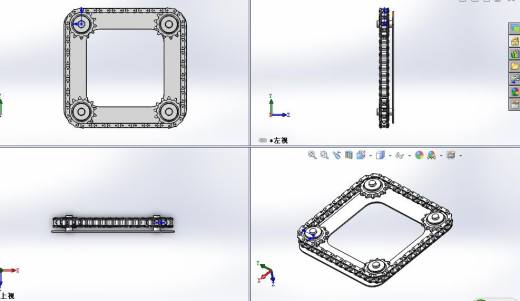 四链轮链条建模缩略图