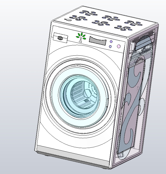 新型洗衣机设计三维SW2014带参+说明