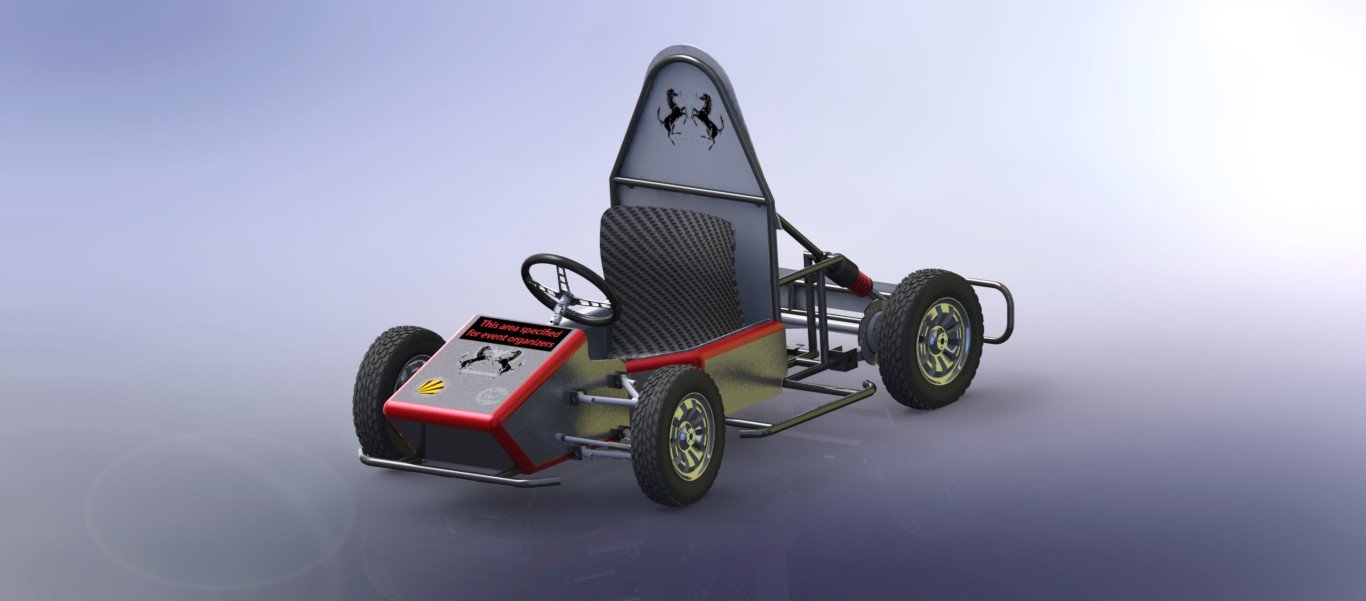 小型赛车设计三维与平面图纸(尺寸详细)