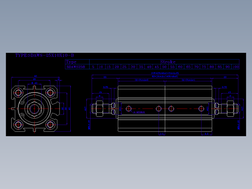 SDA气缸 83-SDAW-25-SW