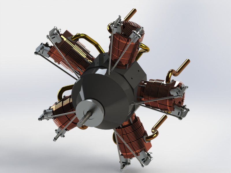 星型发动机5缸-cylinder-radial-engine--1.snapshot.18