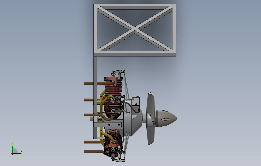 星型发动机5缸-cylinder-radial-engine--1.snapshot.18