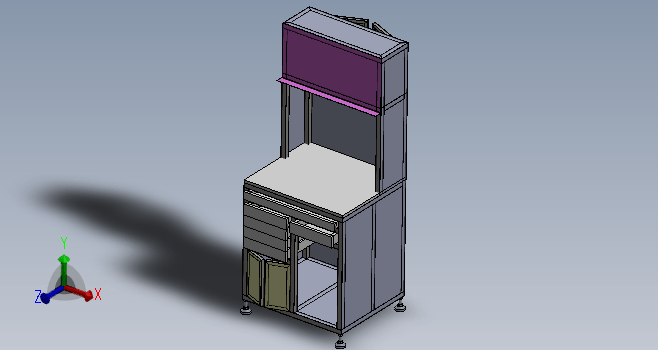 K9832-木制工具储物柜