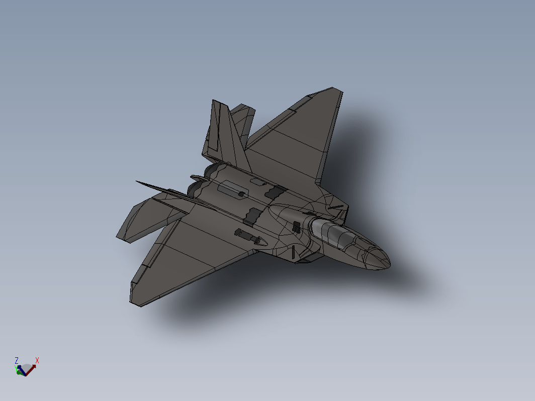简易F-22战斗机