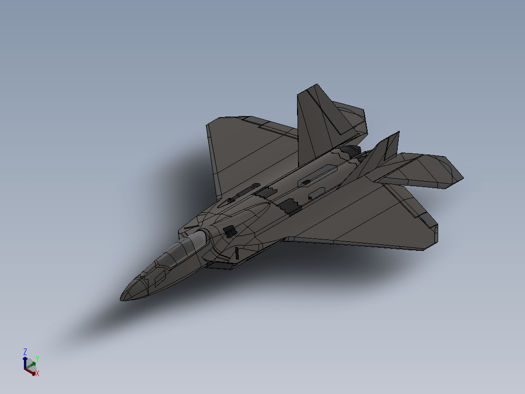 简易F-22战斗机