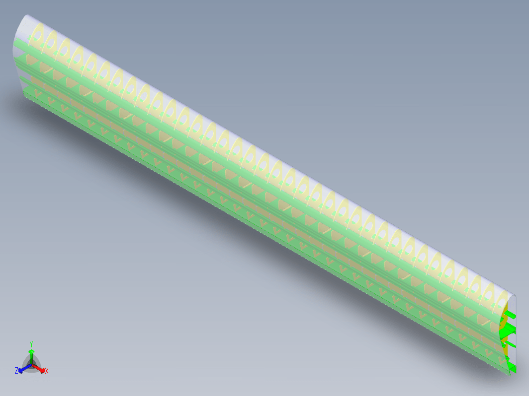 CATIA飞机机翼结构模型