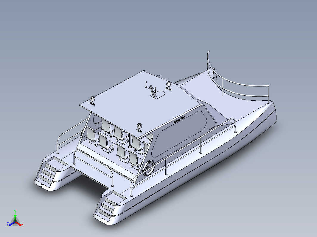 NavalArt双体船模型