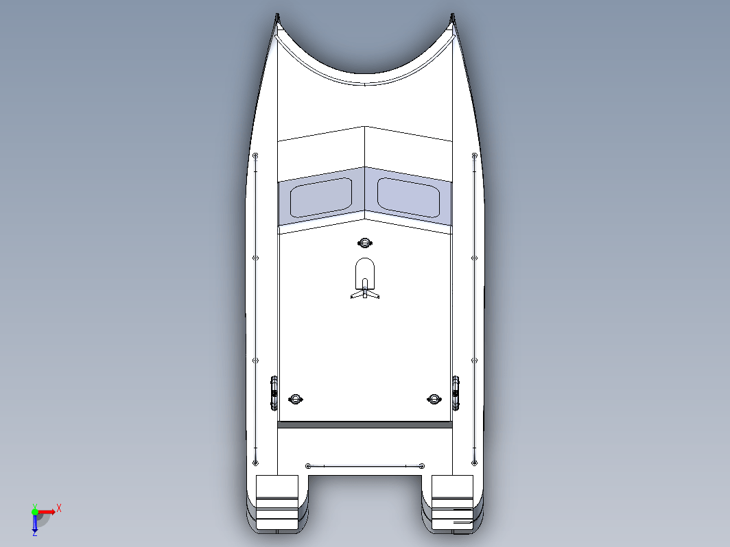 NavalArt双体船模型