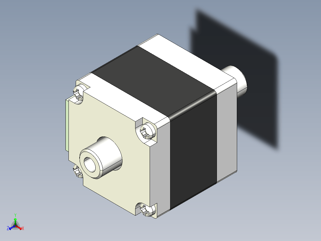 步进电机3D图28J1830-408-SX