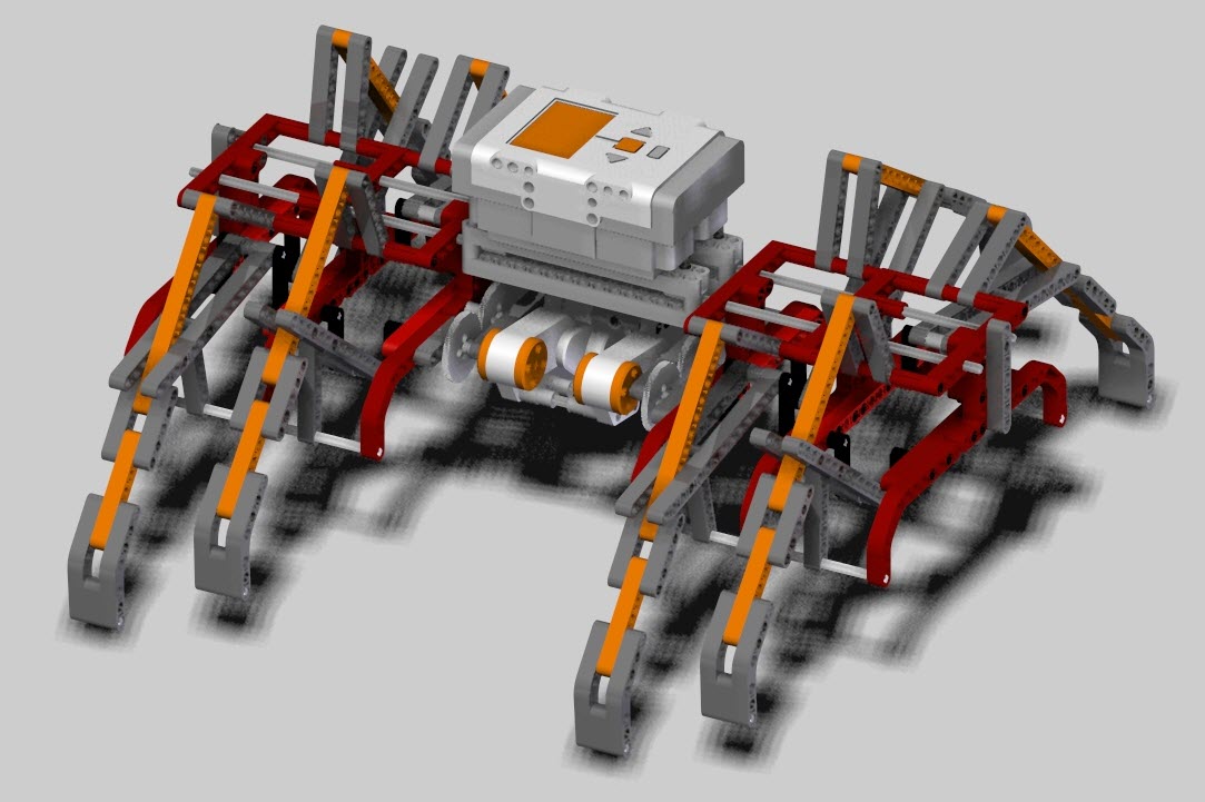 NXT蜘蛛爬行机器人