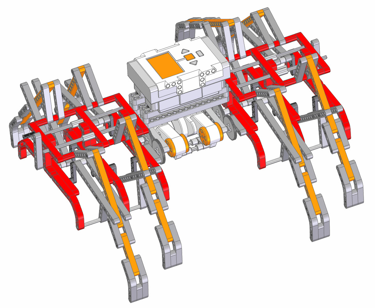 NXT蜘蛛爬行机器人