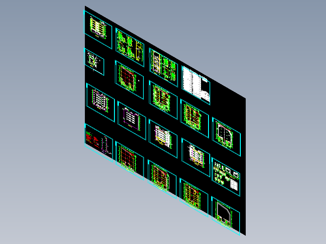 宿舍楼全套建筑及结构图