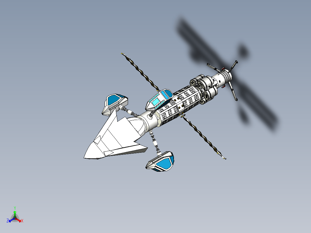 spacecraft-10航天器宇宙飞船模型