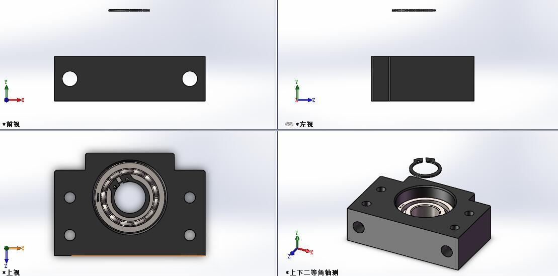 F0083-BF20轴承座 丝杠支撑座