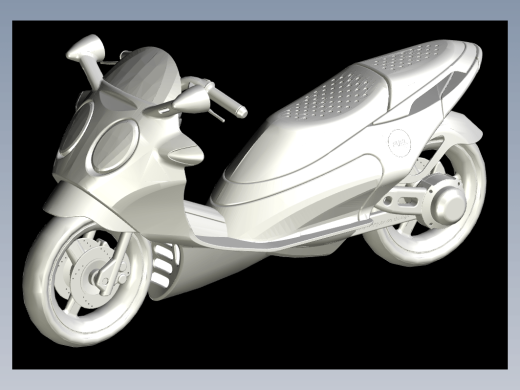 电动摩托车AutoCAD 3D图纸缩略图