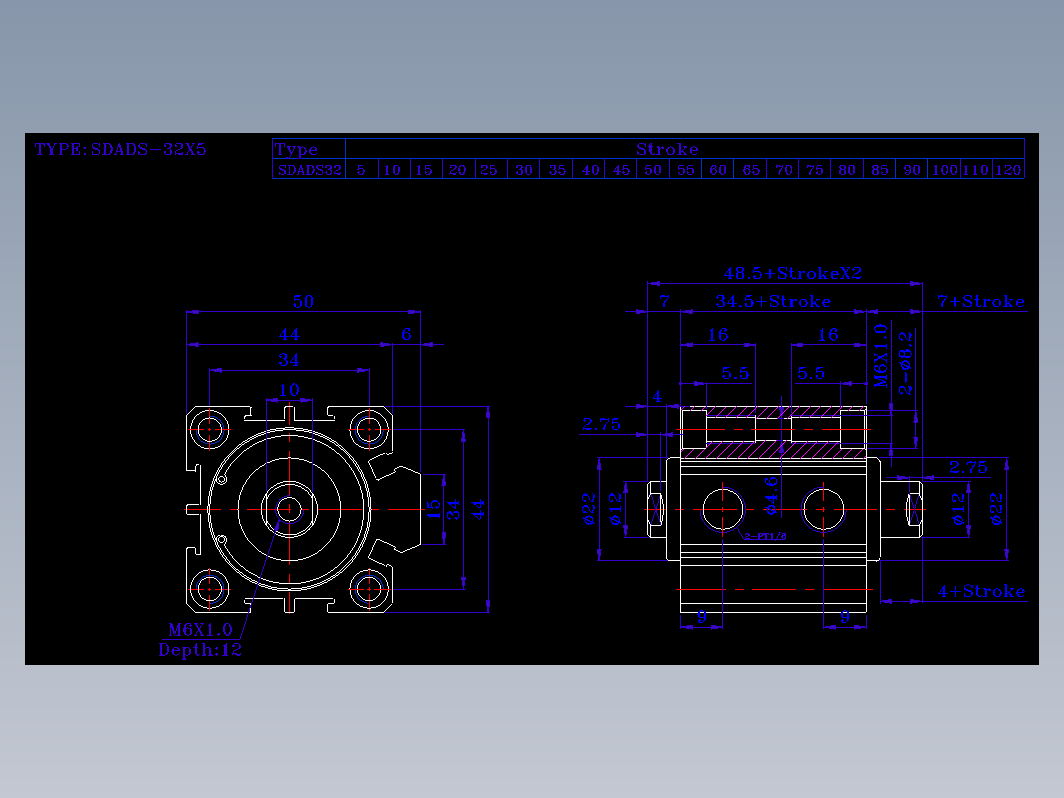 SDA气缸 83-SDAD-32-SN