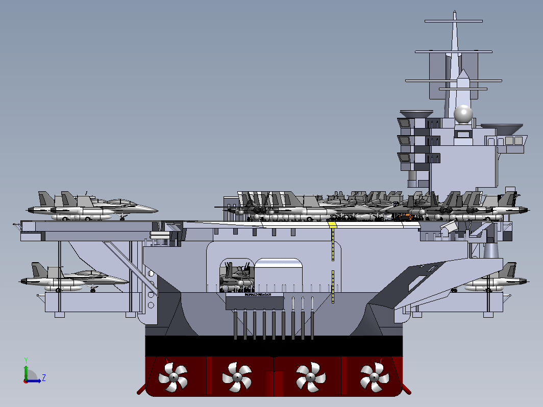 里根号航空母舰CVN-76航母