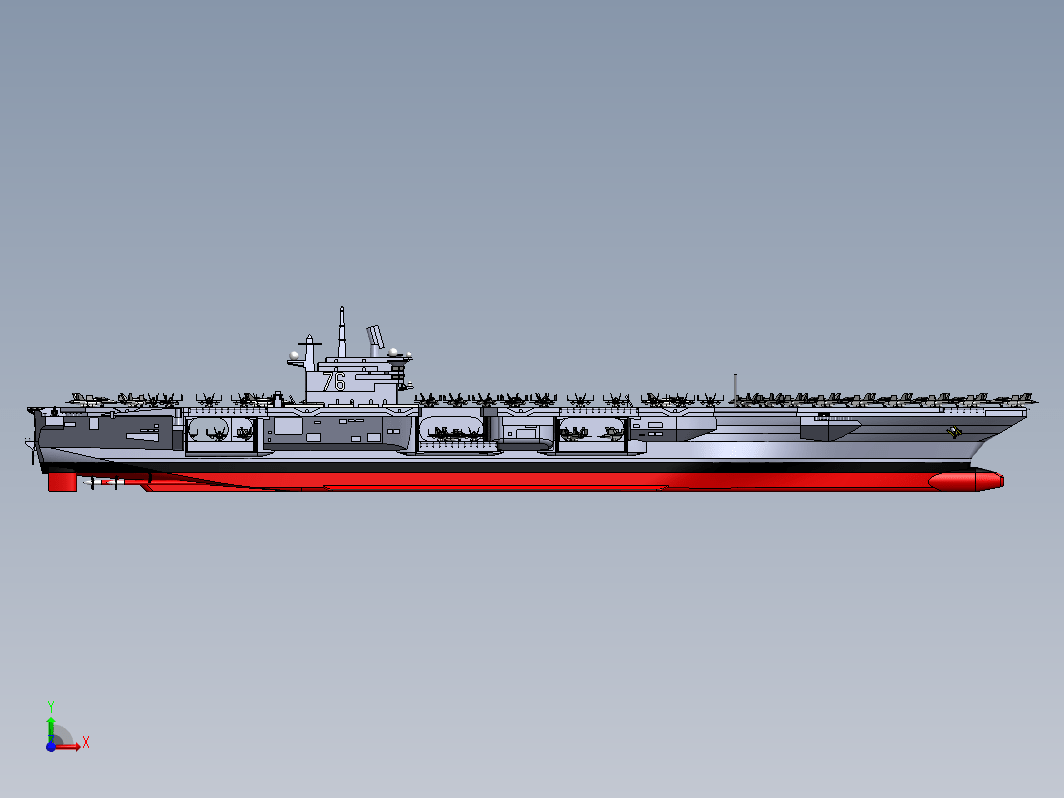 里根号航空母舰CVN-76航母